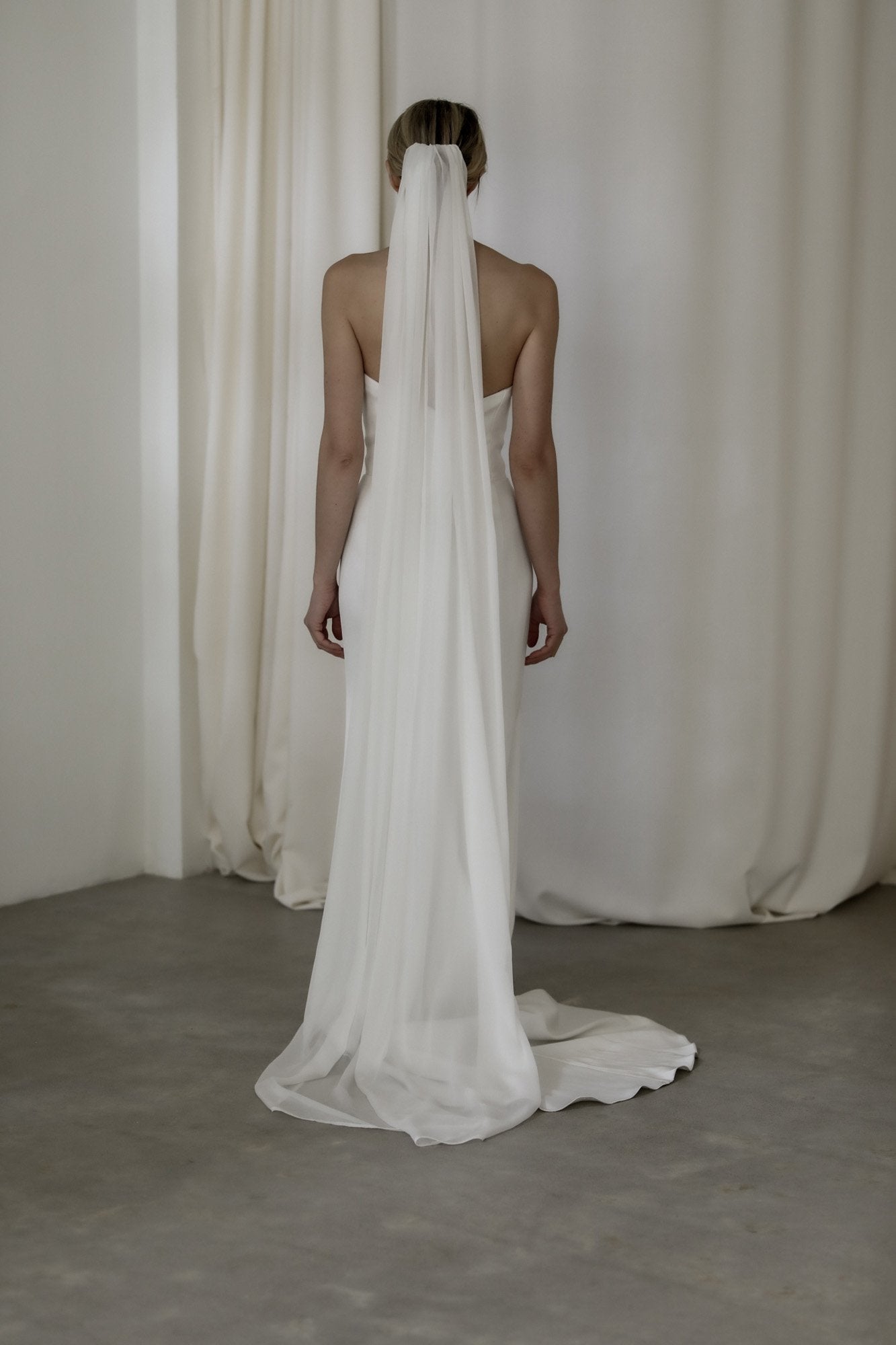 【新】【A.B. ELLIE】 Silk Chiffon Veil