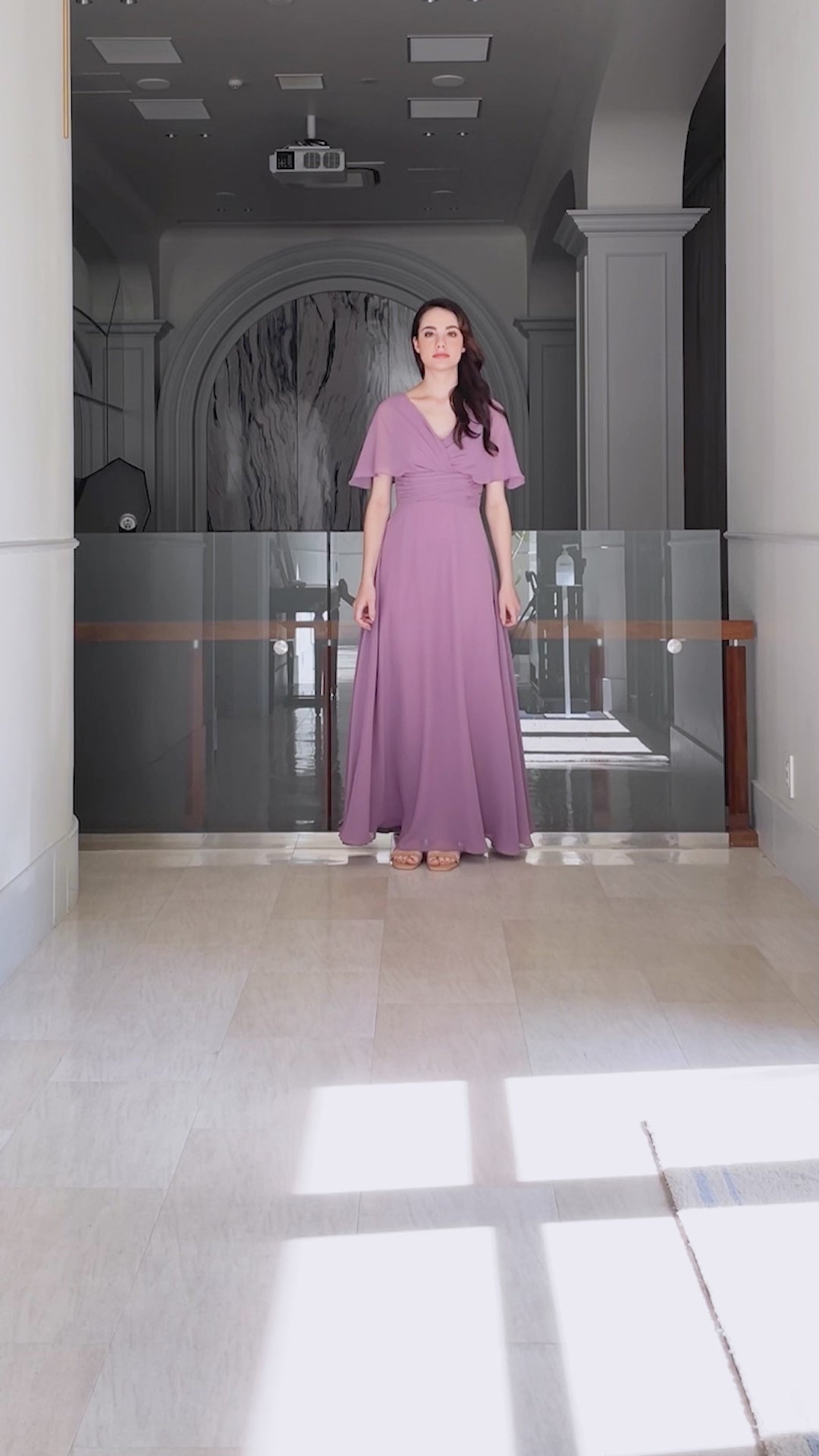 NV1028 Dolman sleeve long dress