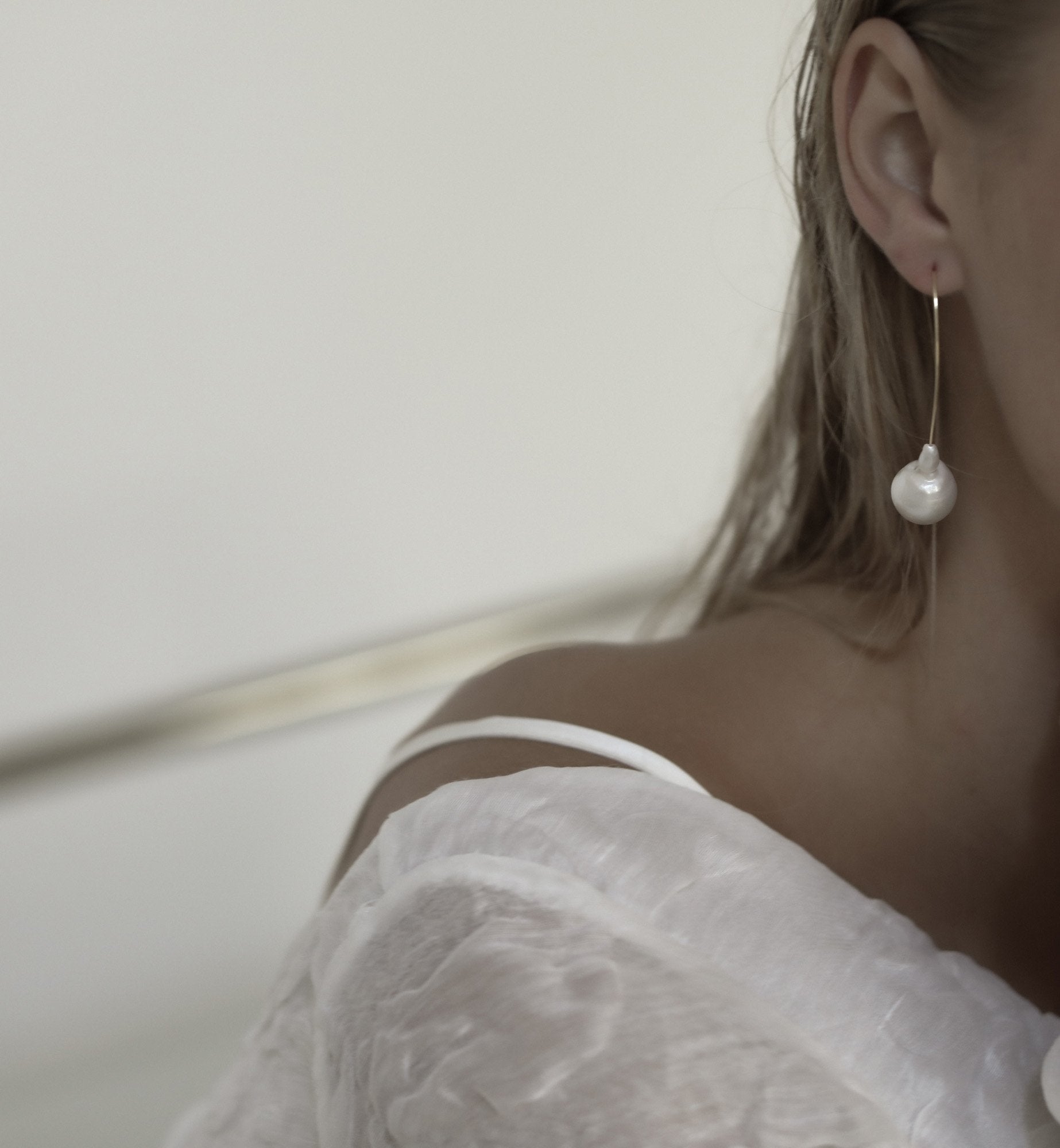 【新】【A.B. ELLIE】 Freshwater Pearl Stem Drops