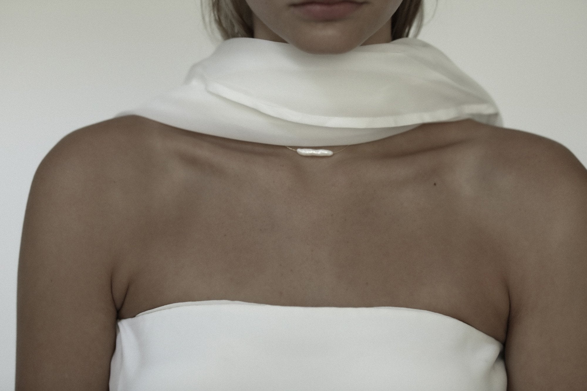 【新】【A.B. ELLIE】 Hughes Freshwater Pearl Bar Necklace