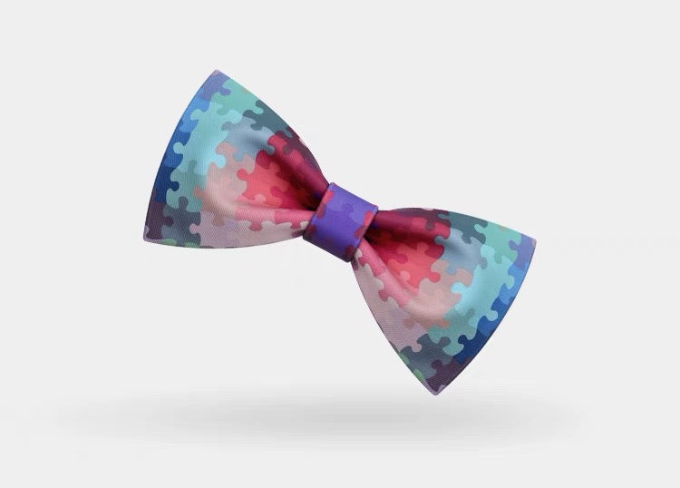 【お取り寄せ商品】パズル プリント 蝶ネクタイ