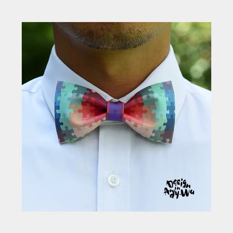 【お取り寄せ商品】パズル プリント 蝶ネクタイ