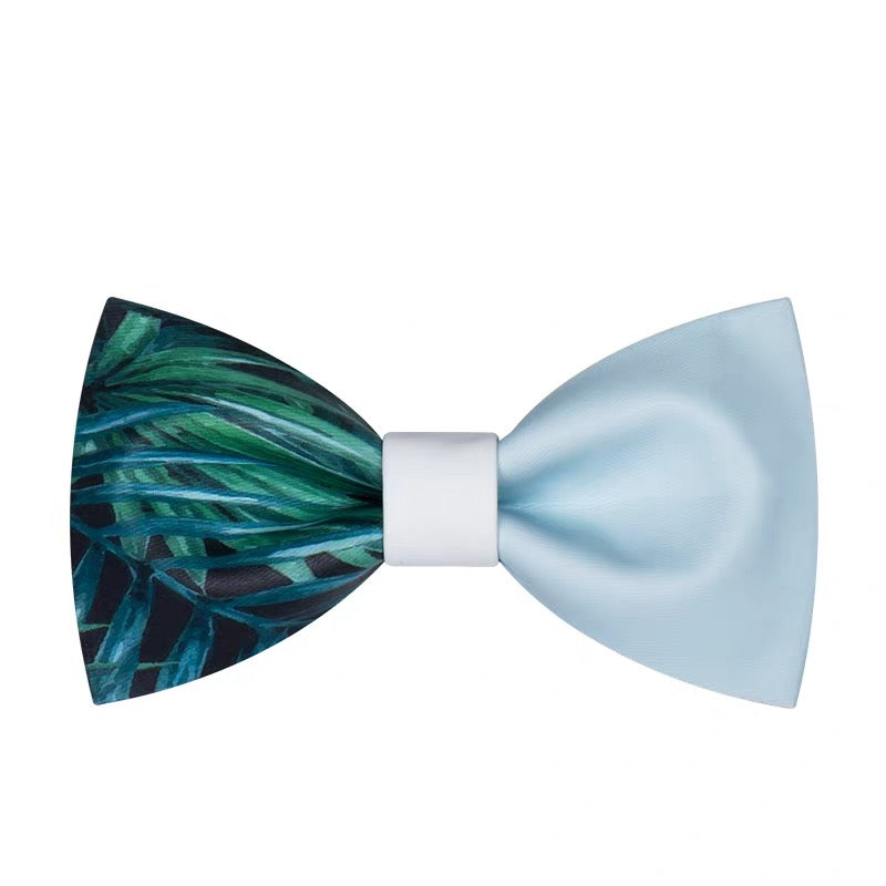 【お取り寄せ商品】ブルーパルム プリント 蝶ネクタイ