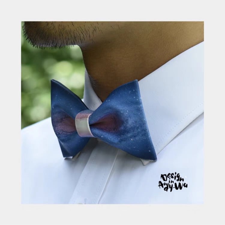 【お取り寄せ商品】ギャラクシー プリント 蝶ネクタイ