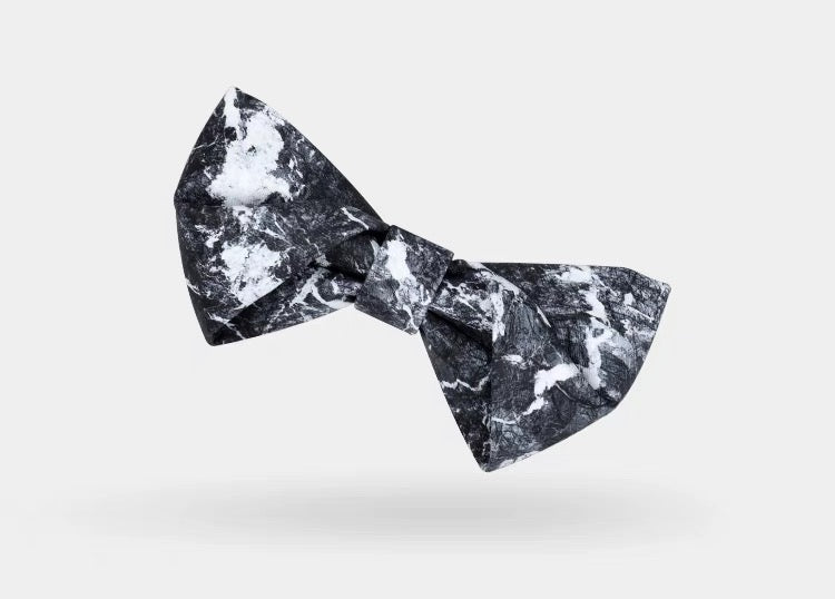 【お取り寄せ商品】マーブル 大理石柄 プリント 蝶ネクタイ 2色