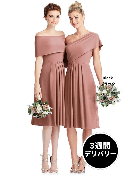 ループ ブライズメイド ショートドレス