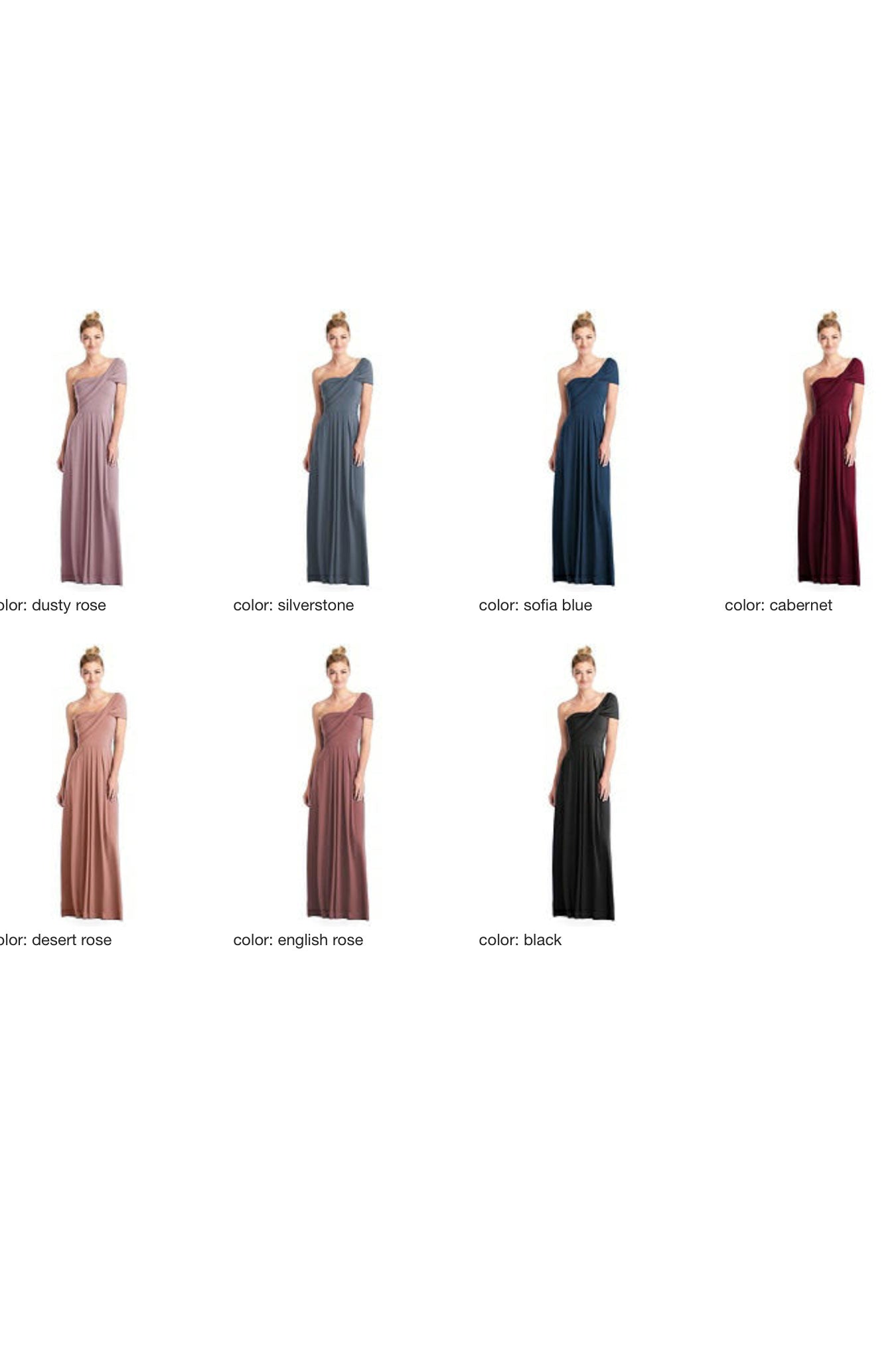 ループ ブライズメイド ロングドレス