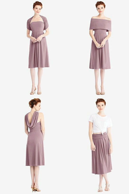 ループ ブライズメイド ショートドレス