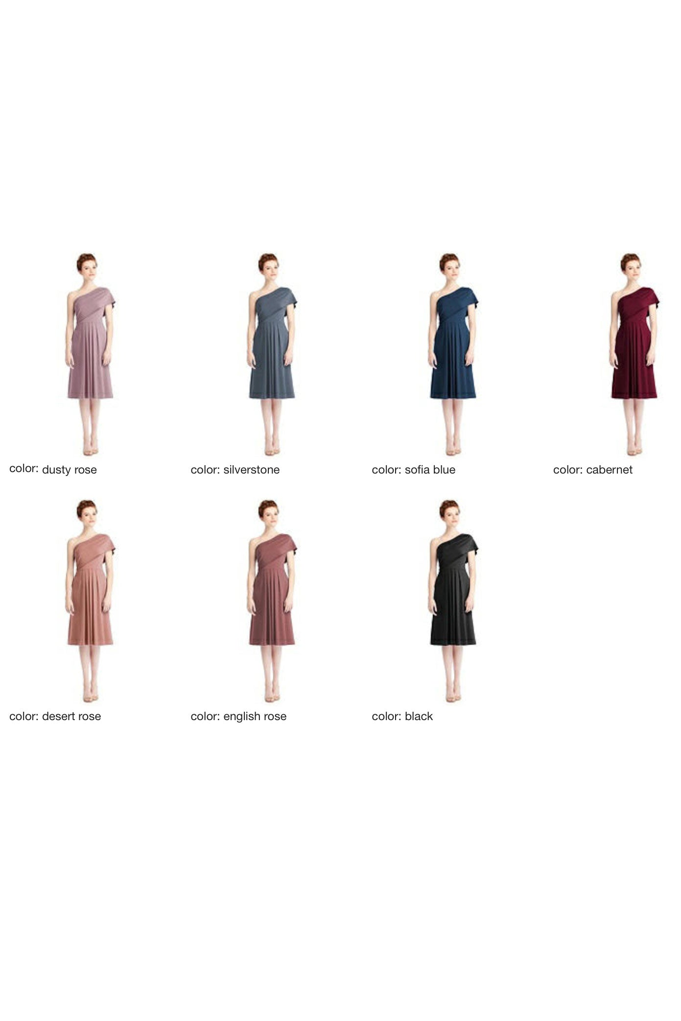 ループ ブライズメイド ショートドレス