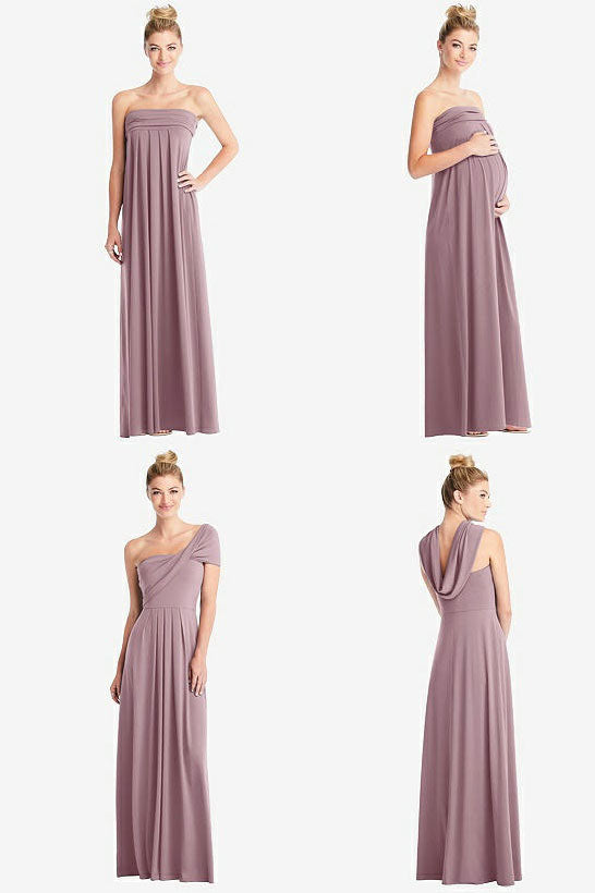 ループ ブライズメイド ロングドレス