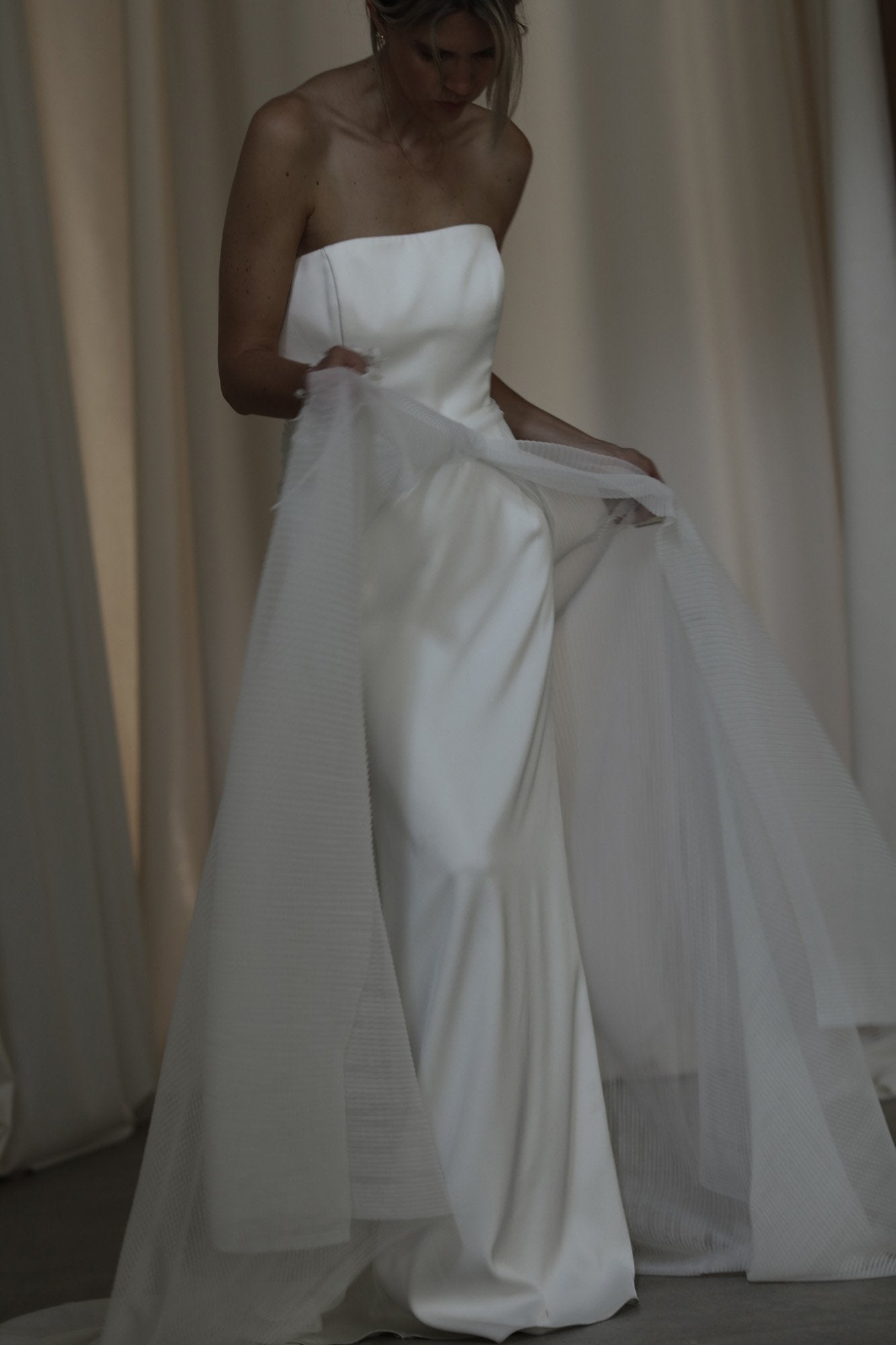 【新】【A.B. ELLIE】 Pleated Overskirt