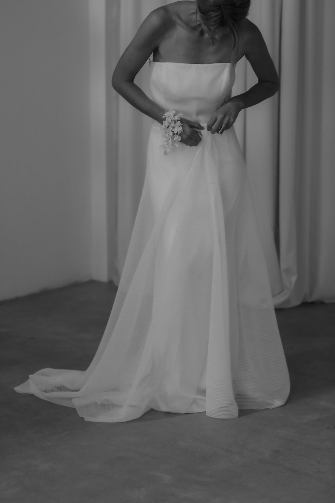 【新】【A.B. ELLIE】 Pleated Overskirt