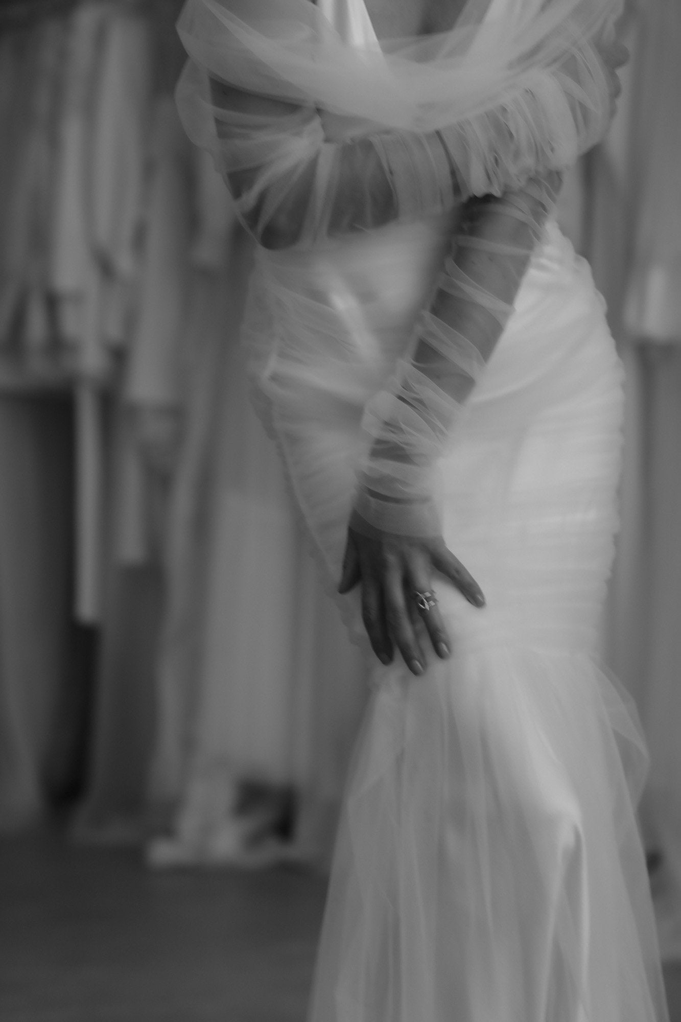 【新】【A.B. ELLIE】 Ruched Overlay by AB ELLIE