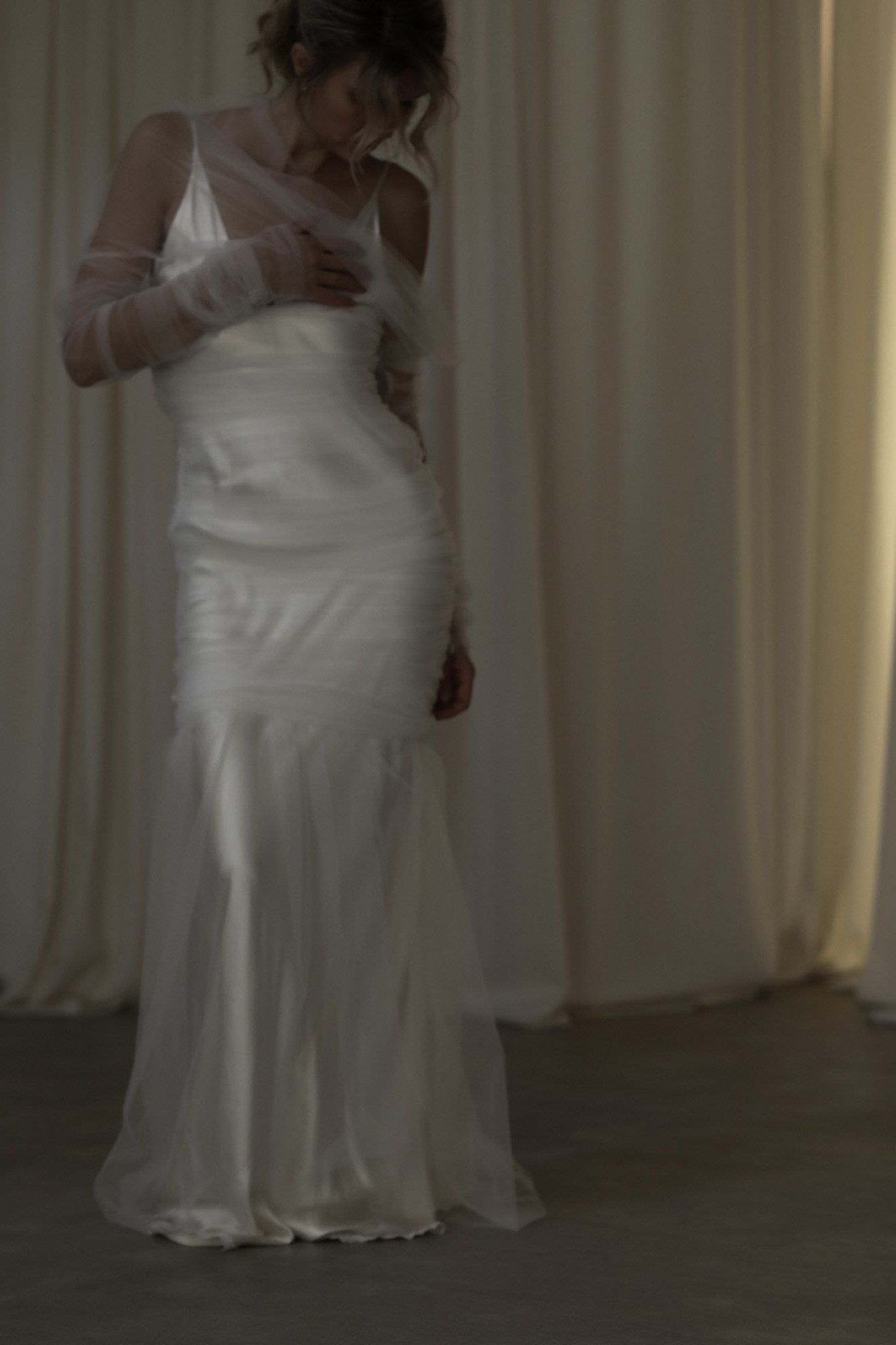 【新】【A.B. ELLIE】 Ruched Overlay by AB ELLIE