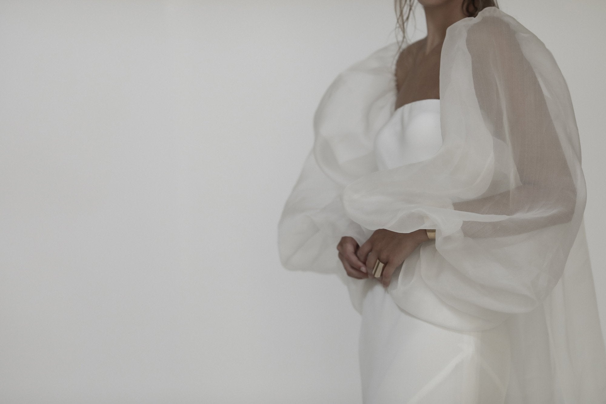 【新】【A.B. ELLIE】 Organza Cape
