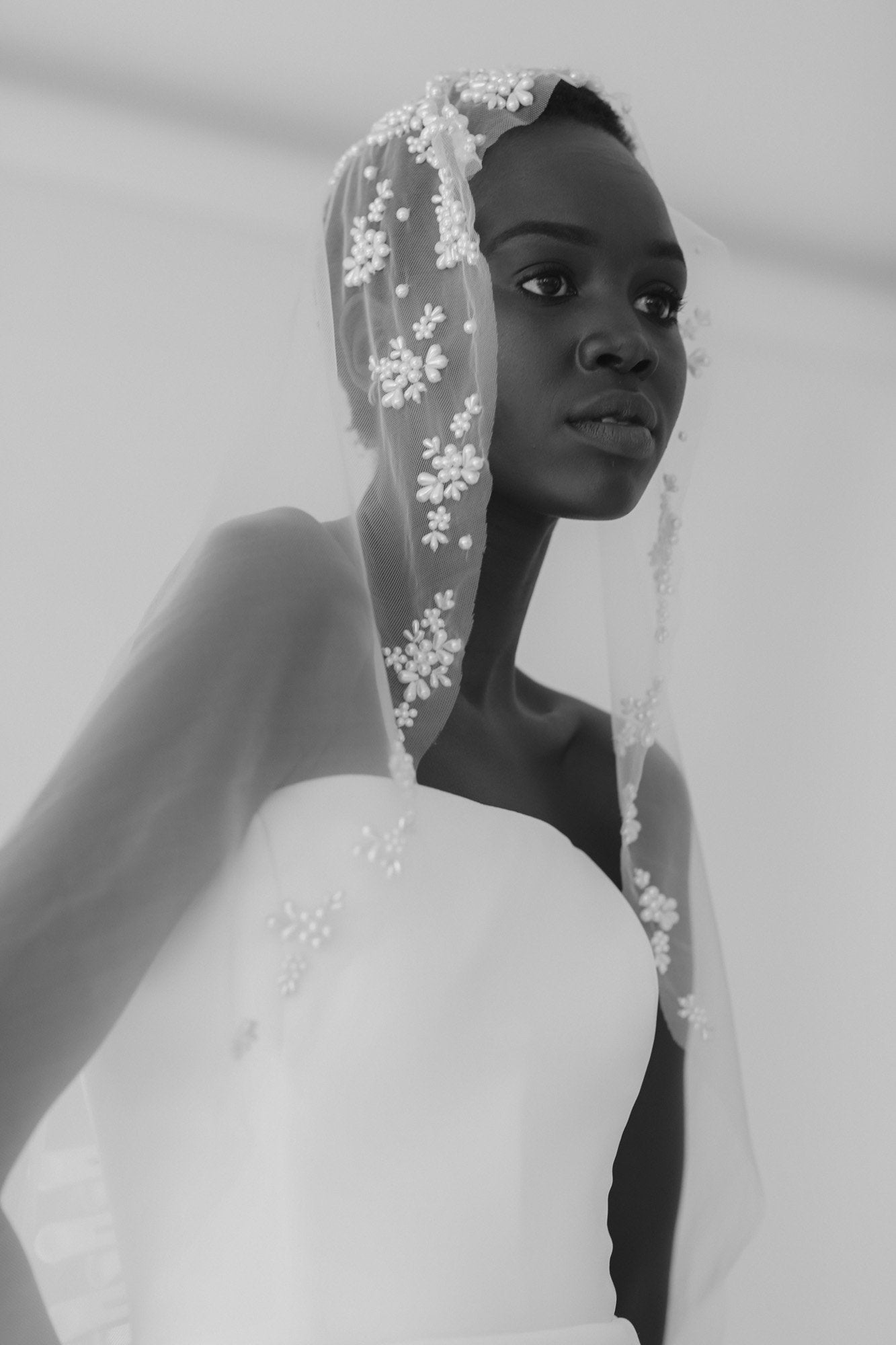 【新】【A.B. ELLIE】 Sonia Pearl Mantilla Veil