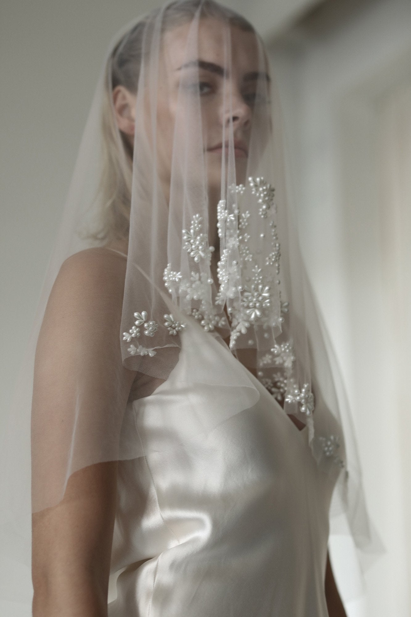 【新】【A.B. ELLIE】 Sonia Pearl Mantilla Veil
