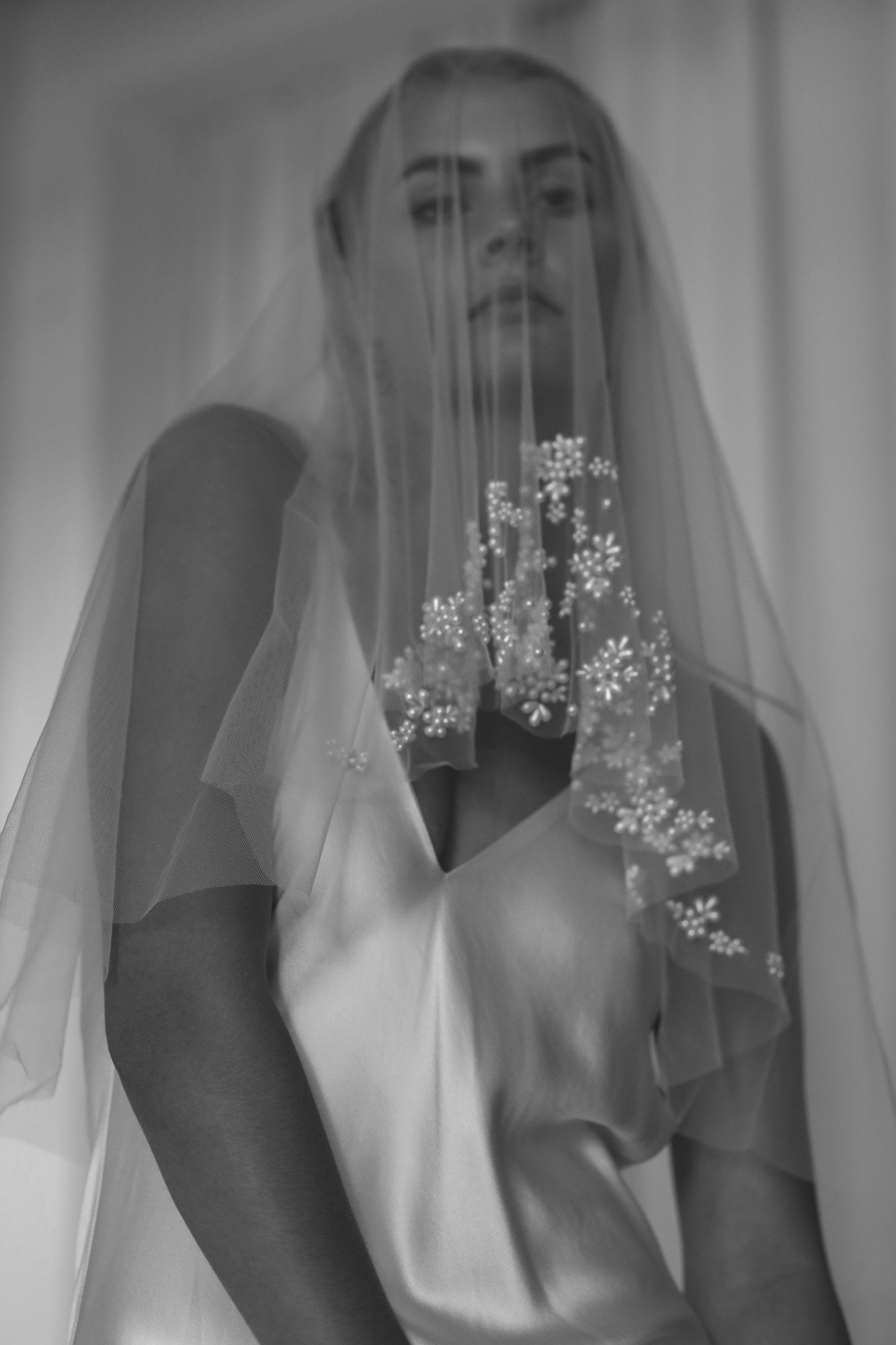 【新】【A.B. ELLIE】 Sonia Pearl Mantilla Veil