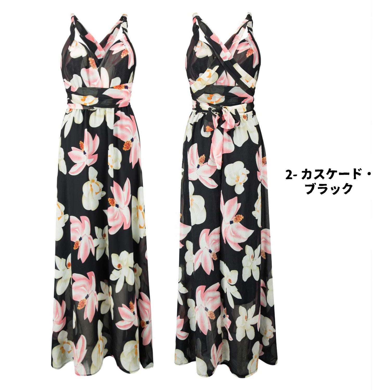 TW004 Print twist & wrap dress 4 types