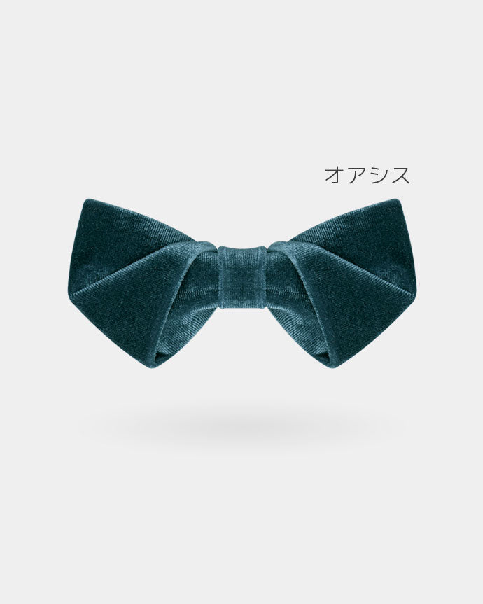 【お取り寄せ商品】ベロア プリーツデザイン 蝶ネクタイ10色