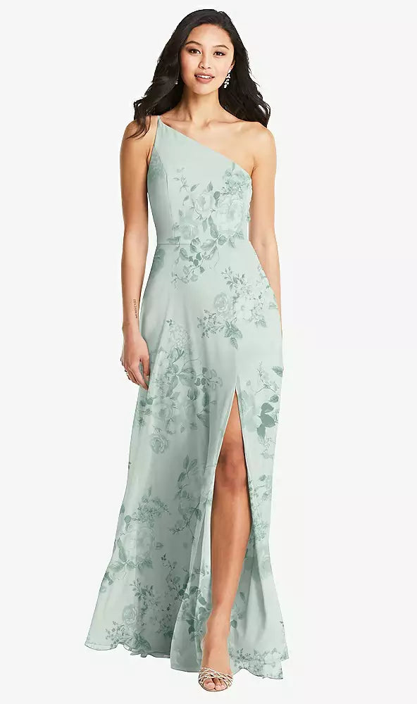 BB130 mint green floral フロント