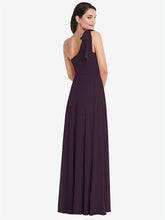【NEW】【STYLE: 1561】ドレープ ワンショルダー マキシ ドレス スカーフ 弓【COLOR: Sky Blue】【SIZE: 00-30W】 - Aubergine その他1