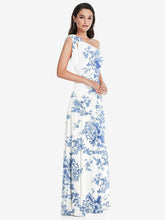 【NEW】【STYLE: 1561】ドレープ ワンショルダー マキシ ドレス スカーフ 弓【COLOR: Sky Blue】【SIZE: 00-30W】 - Cottage Rose Dusk Blue その他2