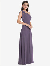 【NEW】【STYLE: 1561】ドレープ ワンショルダー マキシ ドレス スカーフ 弓【COLOR: Sky Blue】【SIZE: 00-30W】 - Lavender その他3