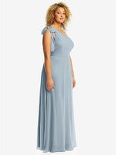 【NEW】【STYLE: 1561】ドレープ ワンショルダー マキシ ドレス スカーフ 弓【COLOR: Sky Blue】【SIZE: 00-30W】 - Mist その他1