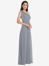 【NEW】【STYLE: 1561】ドレープ ワンショルダー マキシ ドレス スカーフ 弓【COLOR: Sky Blue】【SIZE: 00-30W】 - Platinum その他3