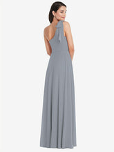 【NEW】【STYLE: 1561】ドレープ ワンショルダー マキシ ドレス スカーフ 弓【COLOR: Sky Blue】【SIZE: 00-30W】 - Platinum その他2