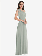 【NEW】【STYLE: 1561】ドレープ ワンショルダー マキシ ドレス スカーフ 弓【COLOR: Sky Blue】【SIZE: 00-30W】 - Willow Green その他4