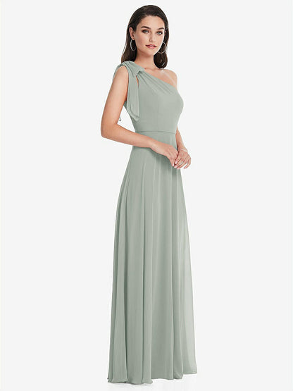 【NEW】【STYLE: 1561】ドレープ ワンショルダー マキシ ドレス スカーフ 弓【COLOR: Sky Blue】【SIZE: 00-30W】 - Willow Green その他4