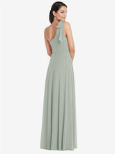 【NEW】【STYLE: 1561】ドレープ ワンショルダー マキシ ドレス スカーフ 弓【COLOR: Sky Blue】【SIZE: 00-30W】 - Willow Green その他2