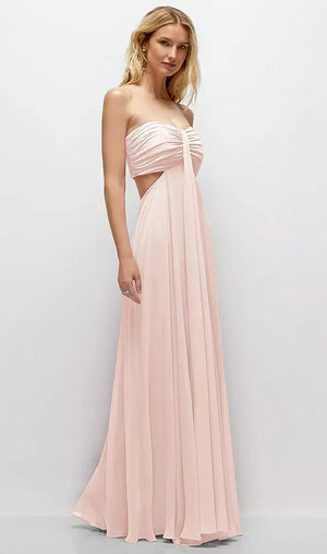 ストラップレス ロングドレス | 全28色展開 ‐ Style 3122（バック）