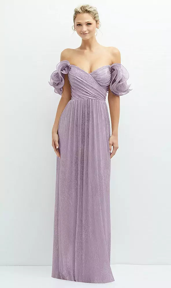 【STYLE: D830】Bow Cuff Strapless Satin Ball Gown with Pockets【COLOR: Auburn Moon】