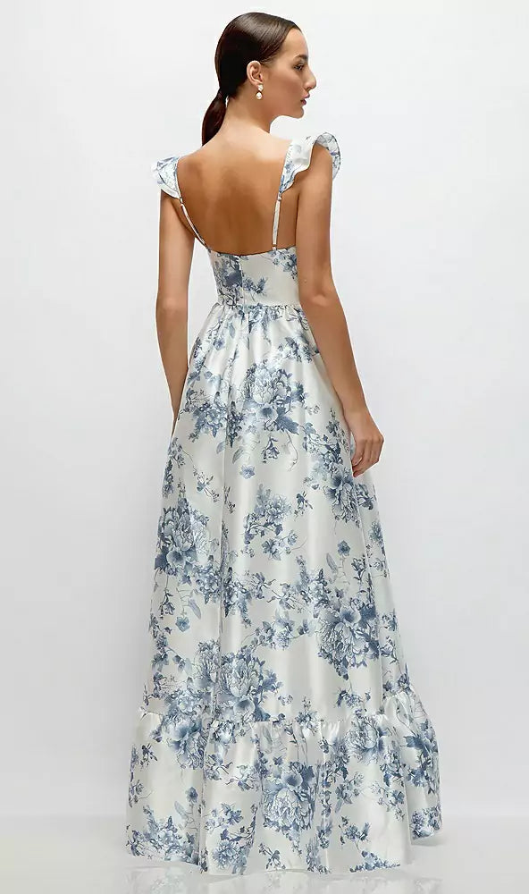 3146FP Cottage Rose Larkspur バック