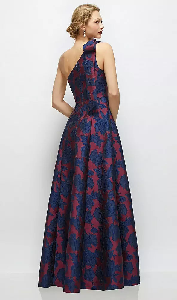 D875HFJ burgundy midnight floral バック