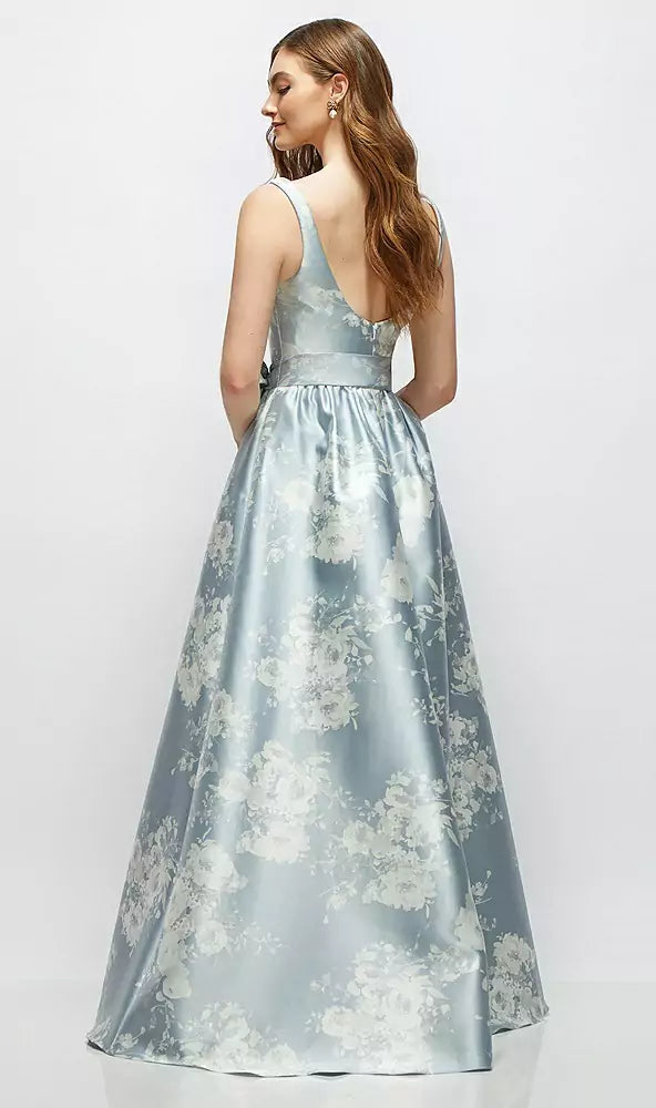 3176FP Porcelain Blue Seraphina Floral バック