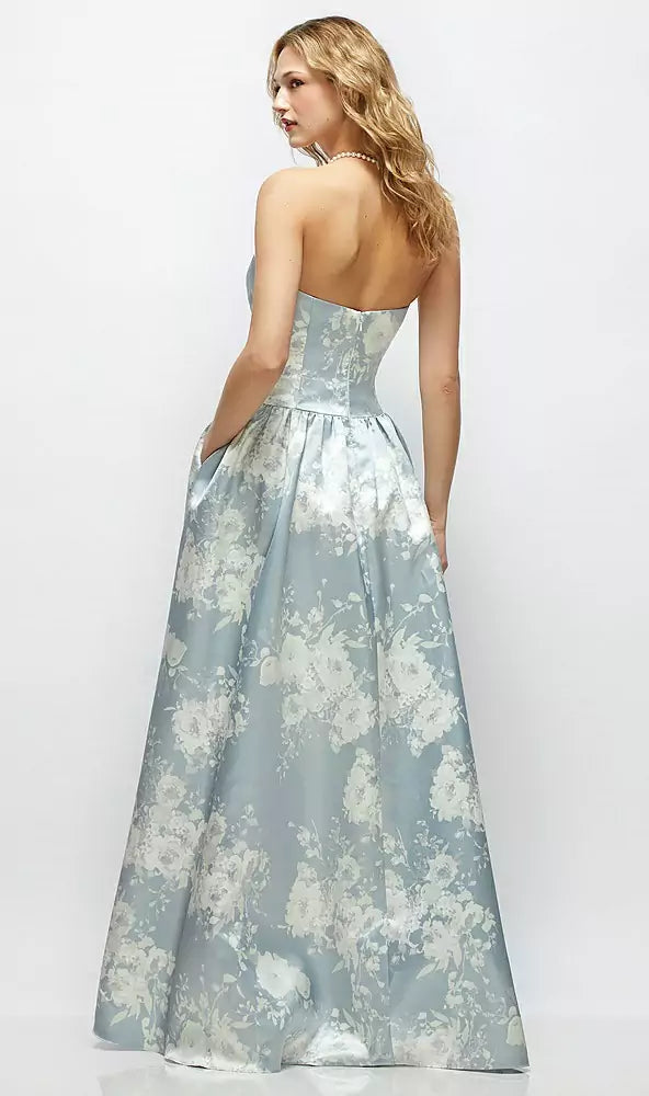 3177FP Porcelain Blue Seraphina Floral バック