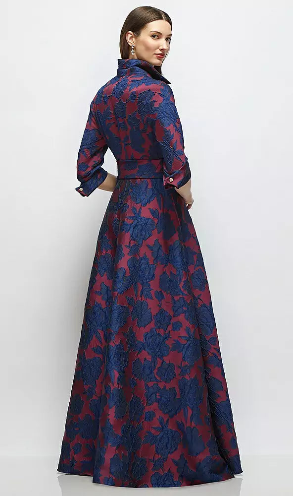 6920HFJ burgundy midnight floral バック