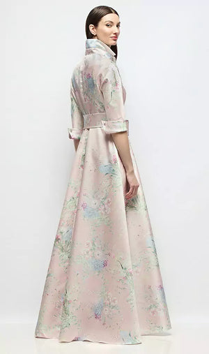 エスメフローラル × フローラルサテン ロングドレス ‐ Style 6920EFP（バック）