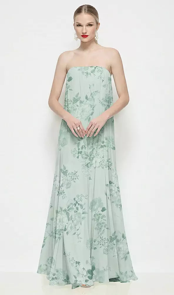 3204FP mint green floral フロント
