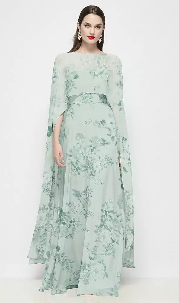 CAPE1FP mint green floral フロント