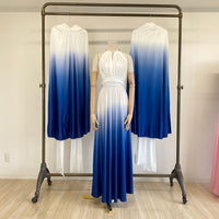 [Beach] TW003 Gradient Twist &amp; Wrap Dress [Same-day shipping] 
