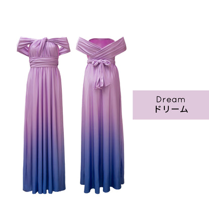 Garden Breeze TW003 Gradient Twist &amp;amp; Wrap Infinity Dress 9 Colors [Order Item] 
