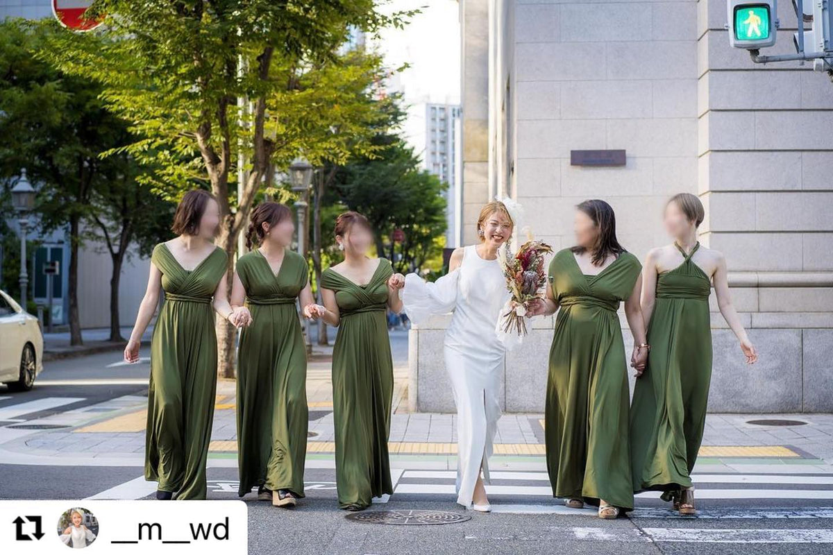 【モスグリーン】TW001 インフィニティドレス [即日発送]