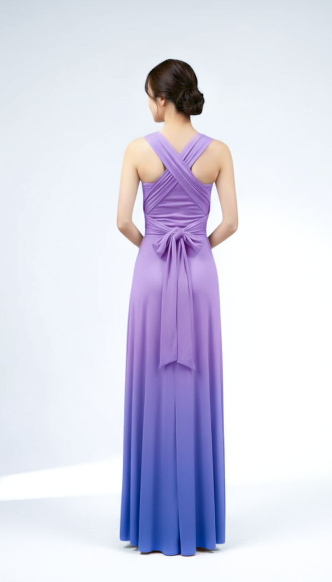 【ドリーム】TW003 グラデーション ツイスト＆ラップドレス【即日発送】