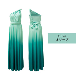 Garden Breeze TW003 グラデーション ツイスト＆ラップ インフィニティドレス9色[お取り寄せ商品]