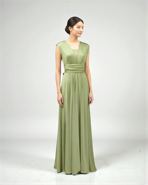 インフィニティ ブライズメイド ドレス 緑 ガーデン グリーン 大きい